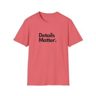 T-shirt Unisex DETAILS MATTER Stile Casual Moda | Maglietta unisex details matter | T-shirt lifestyle unisex moderna | Maglietta unisex design motivazionale