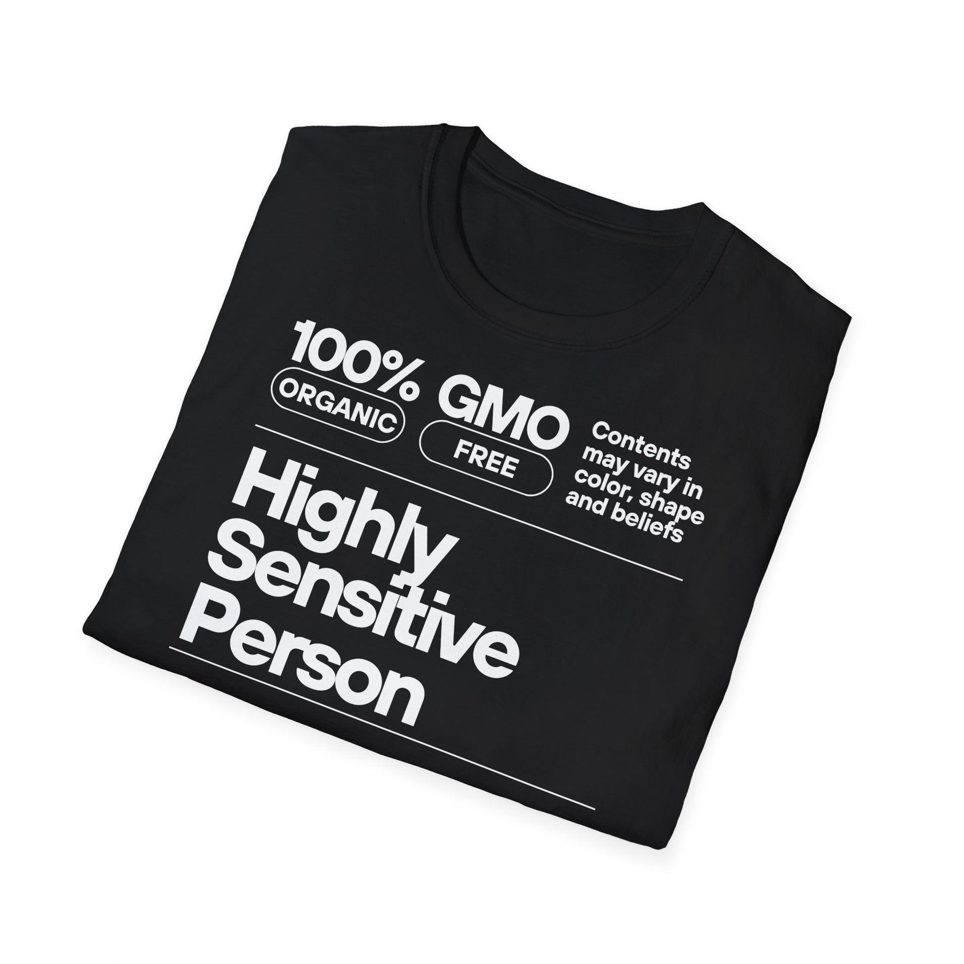 Highly Sensitive Person T-Shirt Unisex Tee | Sensitive personality unisex shirt | Emotional awareness t-shirt | Minimal statement tee