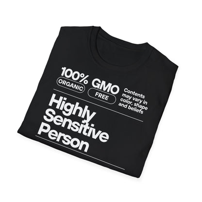 Highly Sensitive Person T-Shirt Unisex Tee | Sensitive personality unisex shirt | Emotional awareness t-shirt | Minimal statement tee