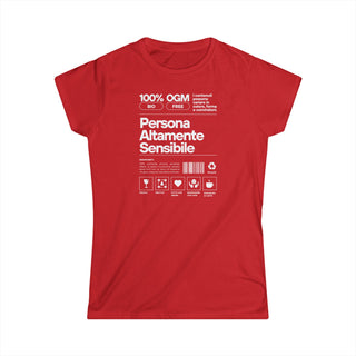 Persona Altamente Sensibile T-Shirt Donna | T-shirt donna sensibilità elevata | Maglietta empatia donna | Abbigliamento donna statement tee