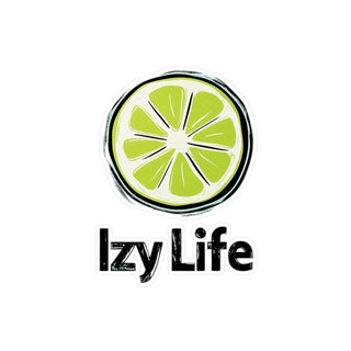 Sticker IZY LIFE Impermeabile Adesivo Originale | Adesivo IZY LIFE resistente all’acqua | Sticker creativo IZY LIFE per laptop | Adesivo impermeabile IZY LIFE design unico