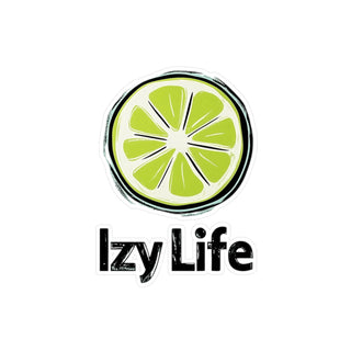 Sticker IZY LIFE Impermeabile Adesivo Originale | Adesivo IZY LIFE resistente all’acqua | Sticker creativo IZY LIFE per laptop | Adesivo impermeabile IZY LIFE design unico
