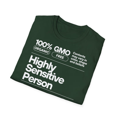 Highly Sensitive Person T-Shirt Unisex Tee | Sensitive personality unisex shirt | Emotional awareness t-shirt | Minimal statement tee