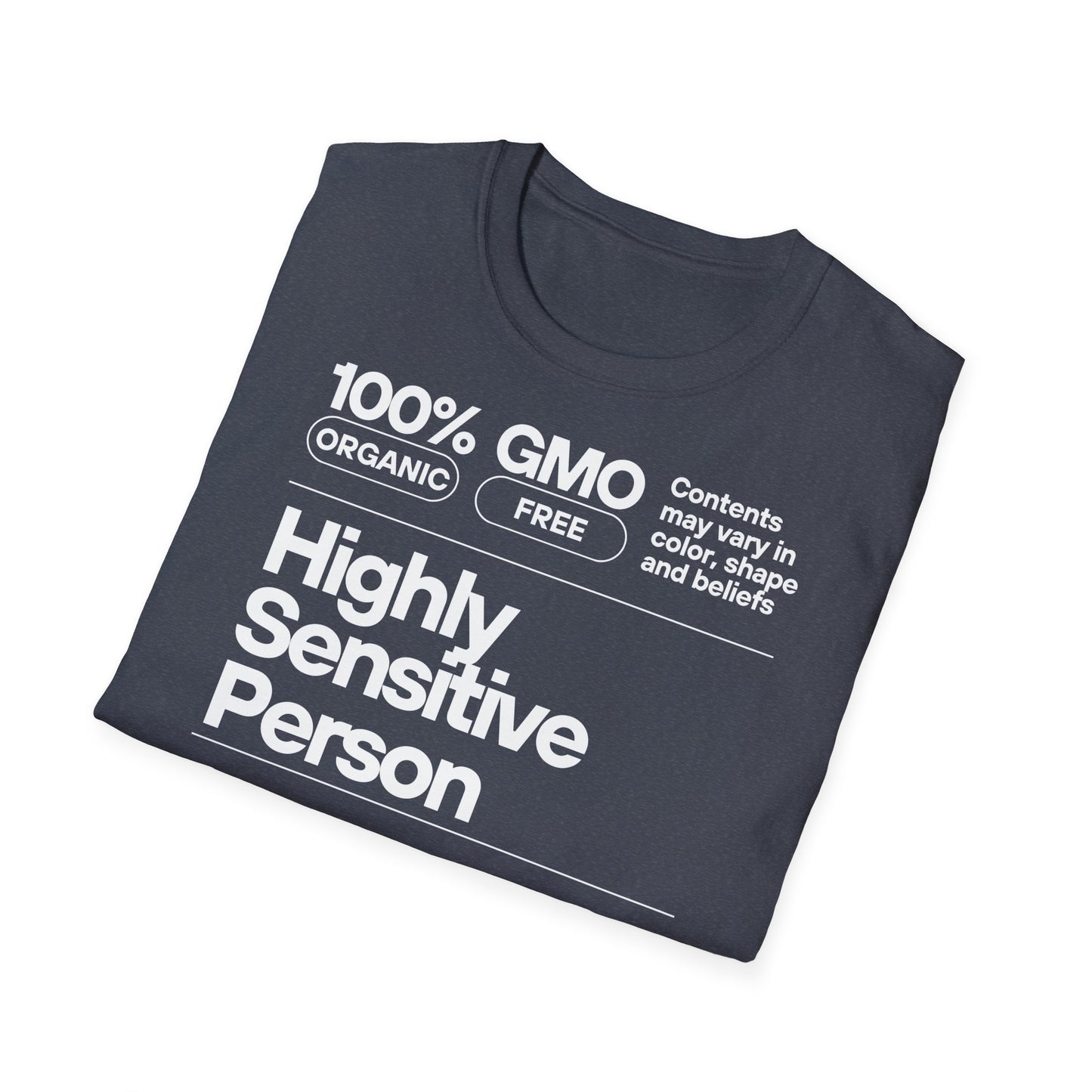 Highly Sensitive Person T-Shirt Unisex Tee | Sensitive personality unisex shirt | Emotional awareness t-shirt | Minimal statement tee