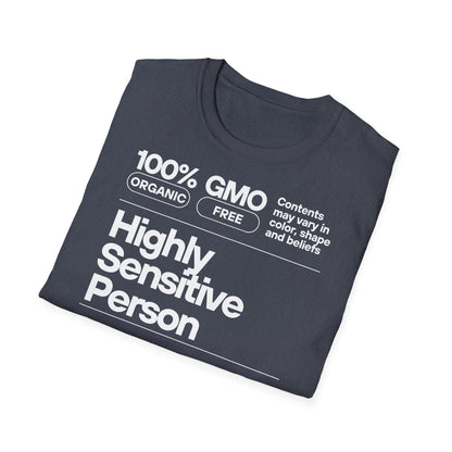 Highly Sensitive Person T-Shirt Unisex Tee | Sensitive personality unisex shirt | Emotional awareness t-shirt | Minimal statement tee