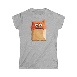 T-shirt Donna NON DIRE GATTO Stile Casual | Maglietta donna frase NON DIRE GATTO | T-shirt ironica donna design casual | Maglietta donna stile urbano gatto