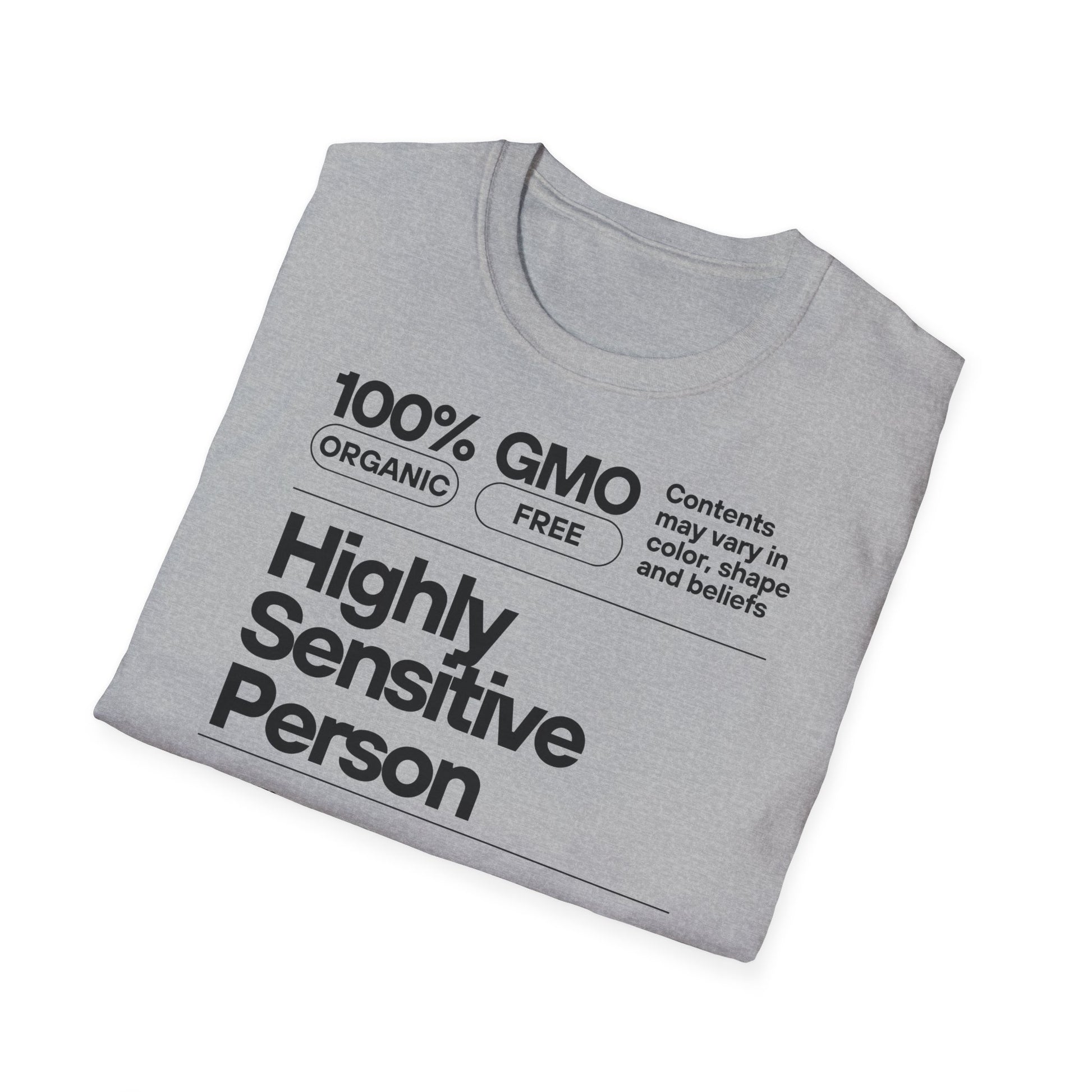 Highly Sensitive Person T-Shirt Unisex Tee | Sensitive personality unisex shirt | Emotional awareness t-shirt | Minimal statement tee