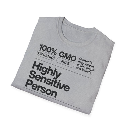 Highly Sensitive Person T-Shirt Unisex Tee | Sensitive personality unisex shirt | Emotional awareness t-shirt | Minimal statement tee