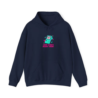 1999 Vibes Pixel Console Hoodie | Y2K retro tech, virtual pet nostalgia