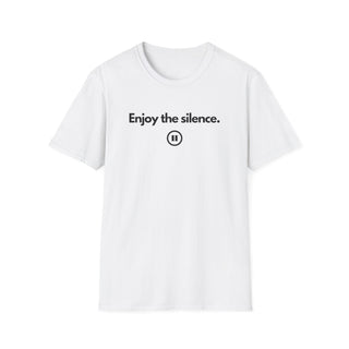 T-shirt Unisex ENJOY THE SILENCE Moda Casual | Maglietta unisex enjoy the silence minimal | T-shirt lifestyle messaggio silenzio | Maglietta unisex design rilassato