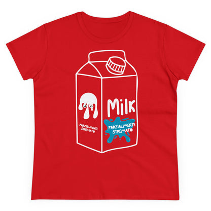 PARZIALMENTE STREMATO T-Shirt Donna
