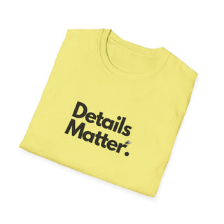 T-shirt Unisex DETAILS MATTER Stile Casual Moda | Maglietta unisex details matter | T-shirt lifestyle unisex moderna | Maglietta unisex design motivazionale