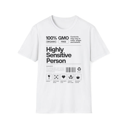 Highly Sensitive Person T-Shirt Unisex Tee | Sensitive personality unisex shirt | Emotional awareness t-shirt | Minimal statement tee