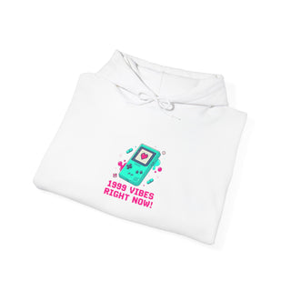 1999 Vibes Pixel Console Hoodie | Y2K retro tech, virtual pet nostalgia