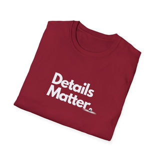 T-shirt Unisex DETAILS MATTER Stile Casual Moda | Maglietta unisex details matter | T-shirt lifestyle unisex moderna | Maglietta unisex design motivazionale