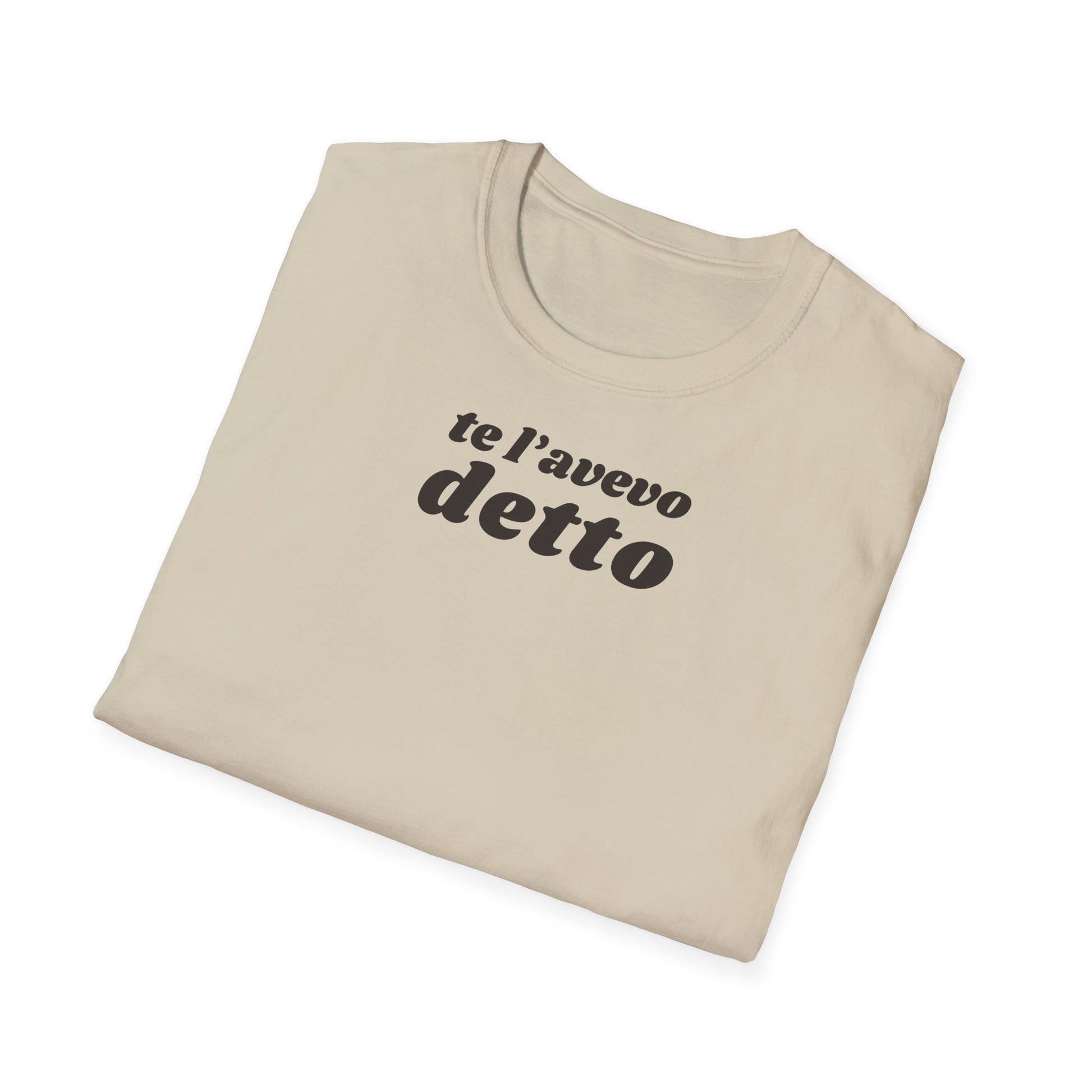 t-shirt-unisex-te-l-avevo-detto-stile-casual | Maglietta frase TE L’AVEVO DETTO | T-shirt unisex casual ironica | Maglietta stile urbano TE L’AVEVO DETTO