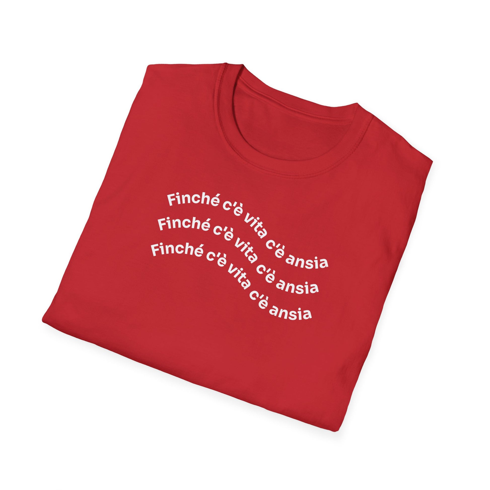 T-shirt Unisex C È ANSIA Stile Casual Moda | Maglietta unisex c’è ansia ironica | T-shirt unisex messaggio divertente | Maglietta casual ansia humor
