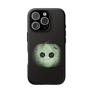Custodia iPhone Halloween Zucca Zombie Cover | Cover iPhone zucca zombie divertente | Custodia iPhone tema halloween originale | Cover protettiva iPhone halloween