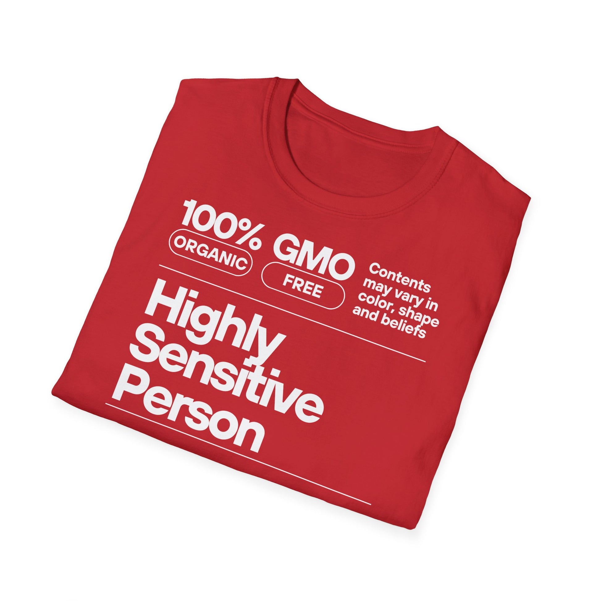 Highly Sensitive Person T-Shirt Unisex Tee | Sensitive personality unisex shirt | Emotional awareness t-shirt | Minimal statement tee