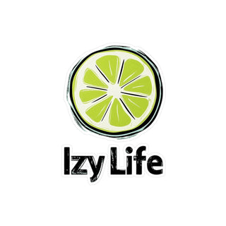 Sticker IZY LIFE Impermeabile Adesivo Originale | Adesivo IZY LIFE resistente all’acqua | Sticker creativo IZY LIFE per laptop | Adesivo impermeabile IZY LIFE design unico