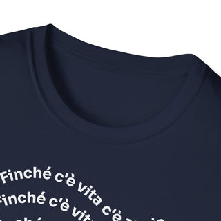 T-shirt Unisex C È ANSIA Stile Casual Moda | Maglietta unisex c’è ansia ironica | T-shirt unisex messaggio divertente | Maglietta casual ansia humor