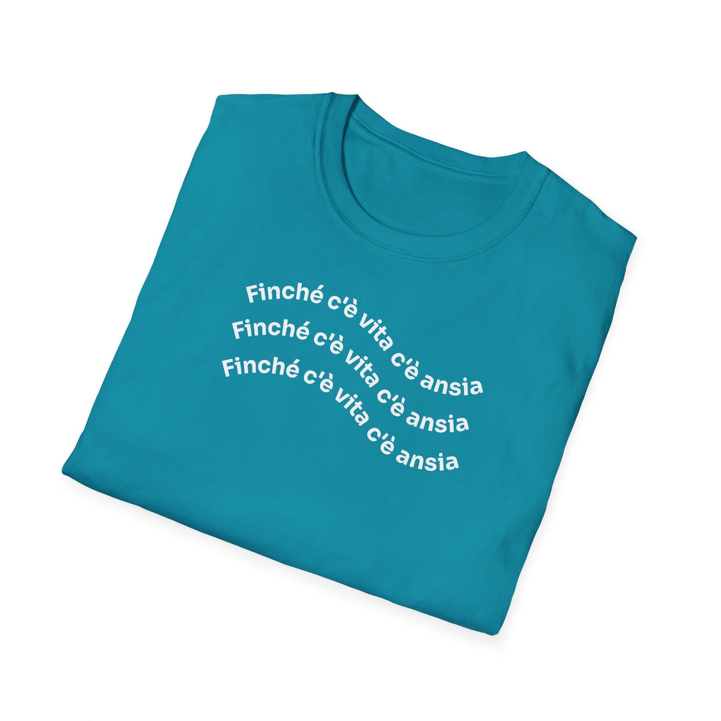 T-shirt Unisex C È ANSIA Stile Casual Moda | Maglietta unisex c’è ansia ironica | T-shirt unisex messaggio divertente | Maglietta casual ansia humor