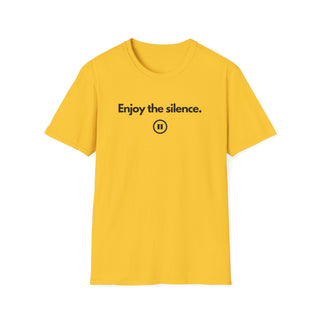 T-shirt Unisex ENJOY THE SILENCE Moda Casual | Maglietta unisex enjoy the silence minimal | T-shirt lifestyle messaggio silenzio | Maglietta unisex design rilassato
