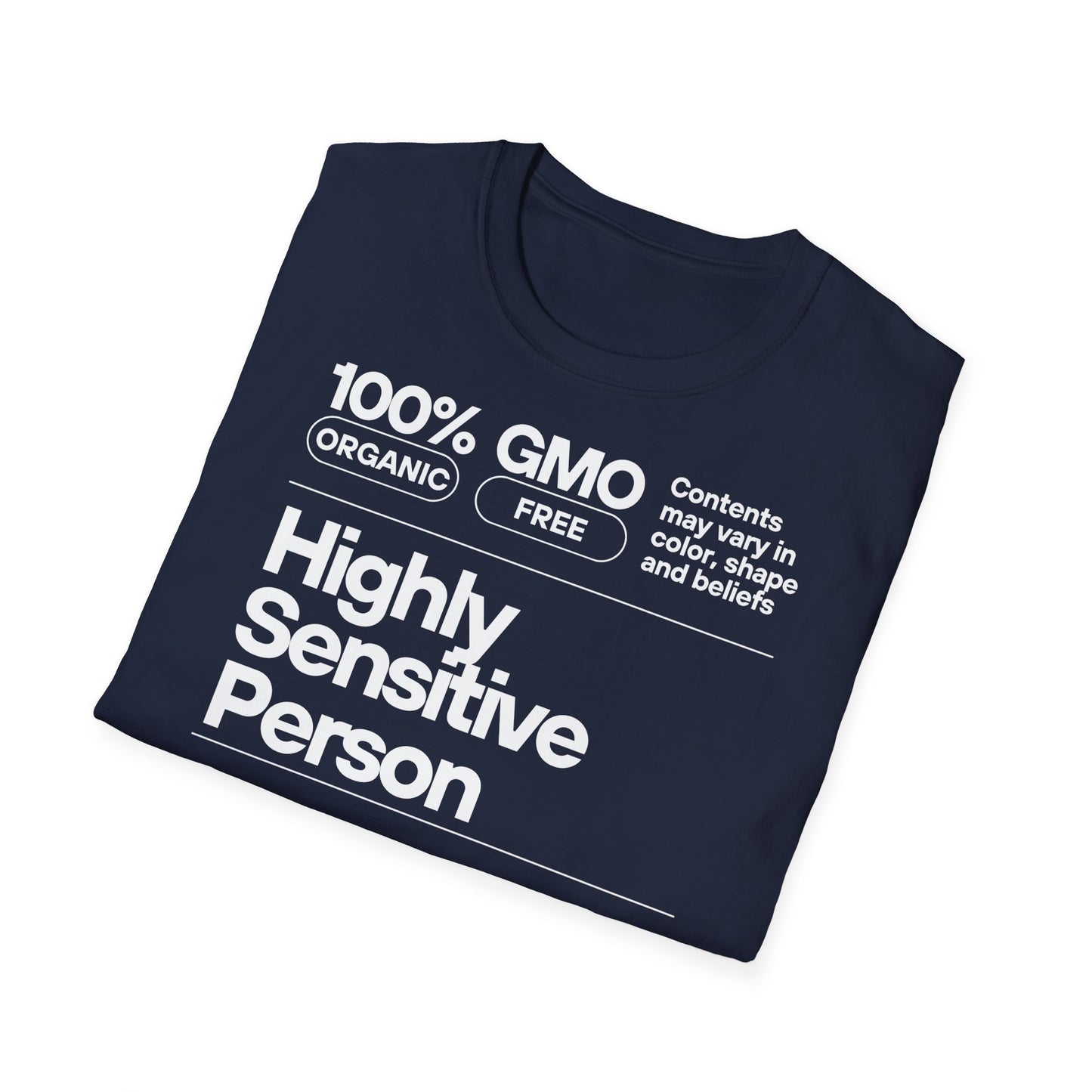 Highly Sensitive Person T-Shirt Unisex Tee | Sensitive personality unisex shirt | Emotional awareness t-shirt | Minimal statement tee