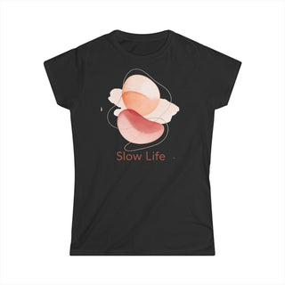 T-shirt Donna Slow Life Stile Casual Moda | t-shirt slow life | moda donna casual | stile minimal donna