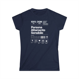 Persona Altamente Sensibile T-Shirt Donna | T-shirt donna sensibilità elevata | Maglietta empatia donna | Abbigliamento donna statement tee