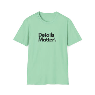 T-shirt Unisex DETAILS MATTER Stile Casual Moda | Maglietta unisex details matter | T-shirt lifestyle unisex moderna | Maglietta unisex design motivazionale