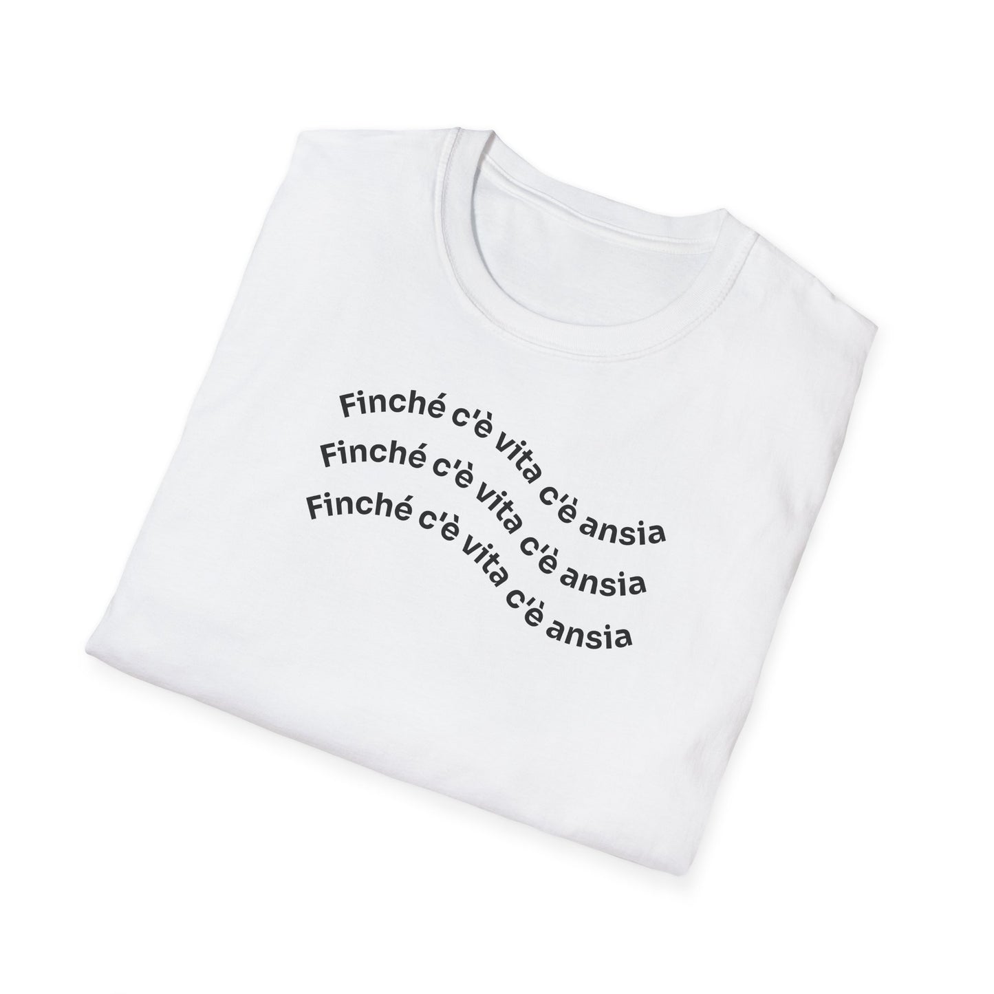 T-shirt Unisex C È ANSIA Stile Casual Moda | Maglietta unisex c’è ansia ironica | T-shirt unisex messaggio divertente | Maglietta casual ansia humor