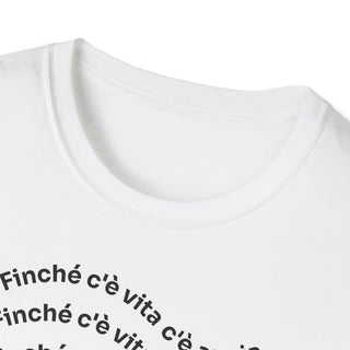 T-shirt Unisex C È ANSIA Stile Casual Moda | Maglietta unisex c’è ansia ironica | T-shirt unisex messaggio divertente | Maglietta casual ansia humor