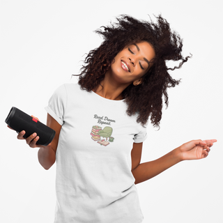T-shirt Donna READ DREAM REPEAT Stile Casual | Maglietta donna read dream repeat | T-shirt lifestyle donna casual | Maglietta donna slogan motivazionale