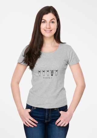 Blending In. T-shirt donna | grafica zebra cavalli | maglia ironica animali