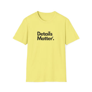 T-shirt Unisex DETAILS MATTER Stile Casual Moda | Maglietta unisex details matter | T-shirt lifestyle unisex moderna | Maglietta unisex design motivazionale