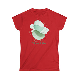 T-shirt Donna Slow Life Stile Casual Moda | t-shirt slow life | moda donna casual | stile minimal donna