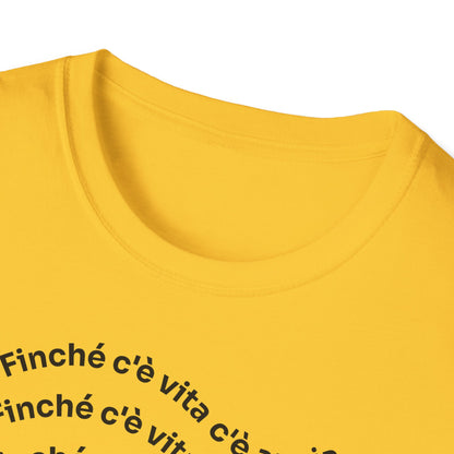 T-shirt Unisex C È ANSIA Stile Casual Moda | Maglietta unisex c’è ansia ironica | T-shirt unisex messaggio divertente | Maglietta casual ansia humor