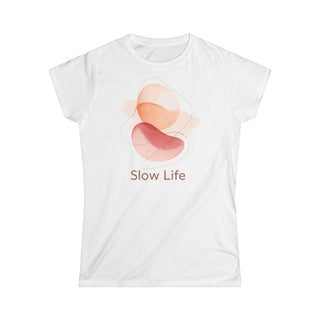 T-shirt Donna Slow Life Stile Casual Moda | t-shirt slow life | moda donna casual | stile minimal donna
