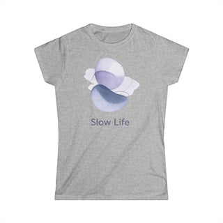 T-shirt Donna Slow Life Stile Casual Moda | t-shirt slow life | moda donna casual | stile minimal donna