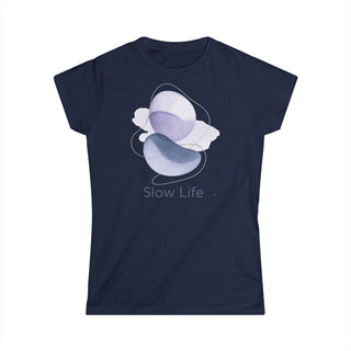 T-shirt Donna Slow Life Stile Casual Moda | t-shirt slow life | moda donna casual | stile minimal donna