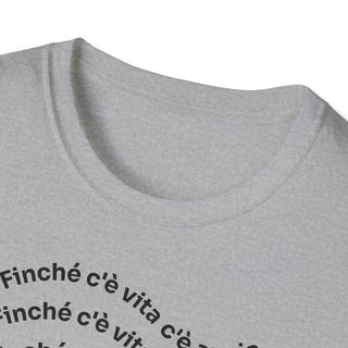 T-shirt Unisex C È ANSIA Stile Casual Moda | Maglietta unisex c’è ansia ironica | T-shirt unisex messaggio divertente | Maglietta casual ansia humor