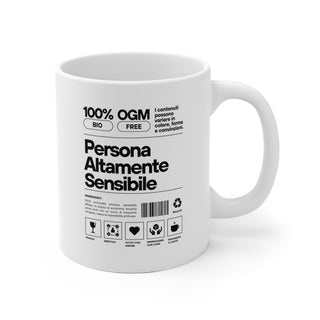 Tazza di ceramica  "Persona Altamente Sensibile"