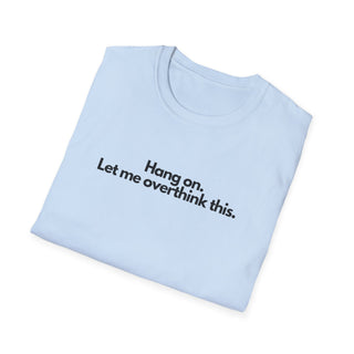 T-Shirt Unisex OVERTHINK Stile Casual Moda | Maglietta overthink unisex minimal | T-shirt pensatore ironica casual | Maglietta unisex idea humor moderna