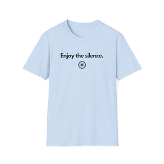 T-shirt Unisex ENJOY THE SILENCE Moda Casual | Maglietta unisex enjoy the silence minimal | T-shirt lifestyle messaggio silenzio | Maglietta unisex design rilassato