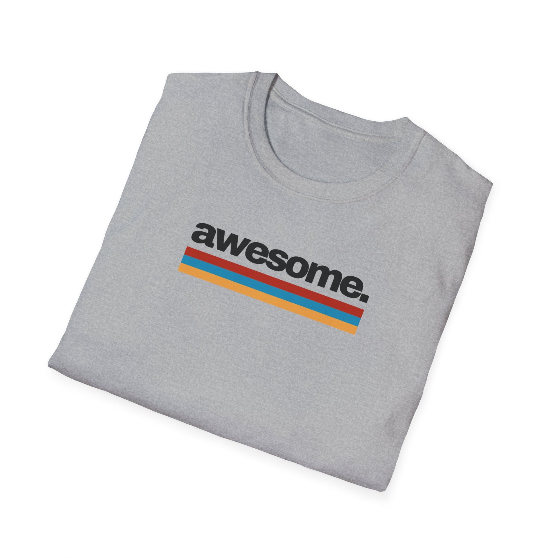 T-shirt Unisex AWESOME Stile Casual Moda | Maglietta unisex awesome casual | T-shirt moderna unisex lifestyle | Maglietta unisex design minimal