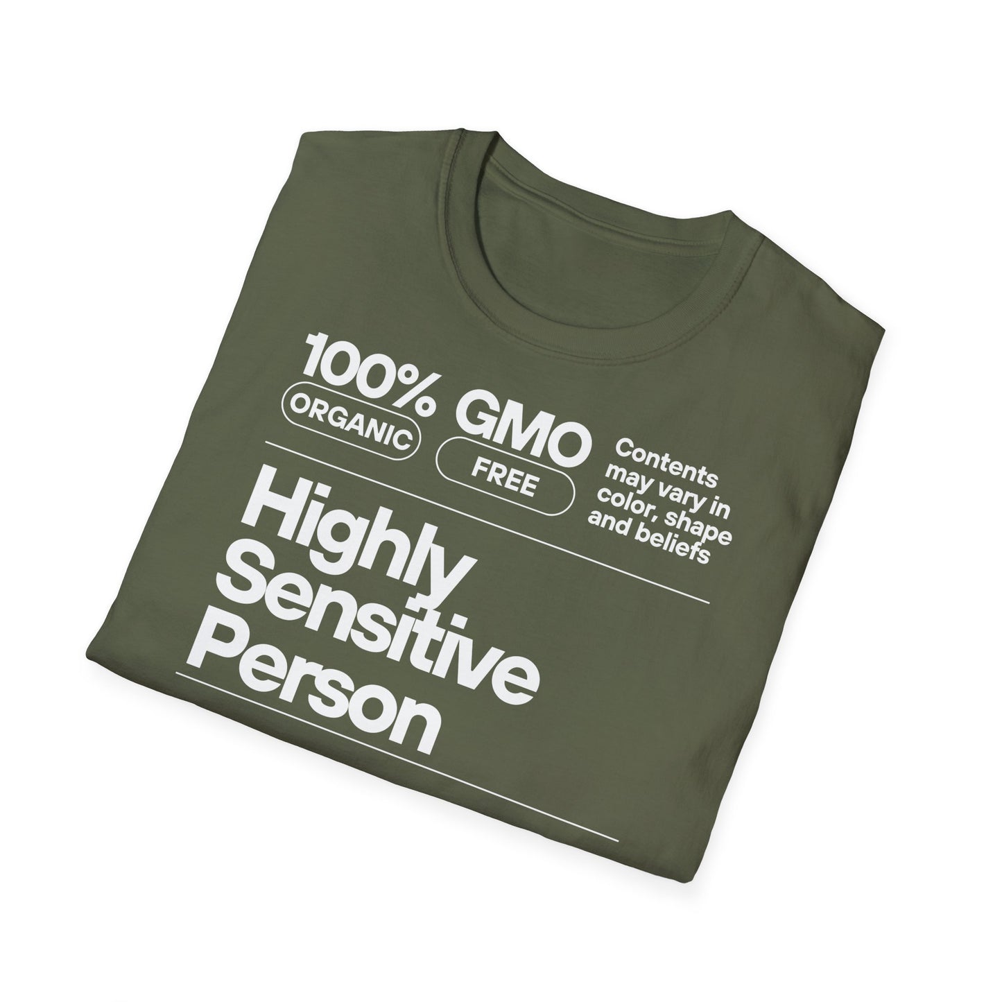 Highly Sensitive Person T-Shirt Unisex Tee | Sensitive personality unisex shirt | Emotional awareness t-shirt | Minimal statement tee