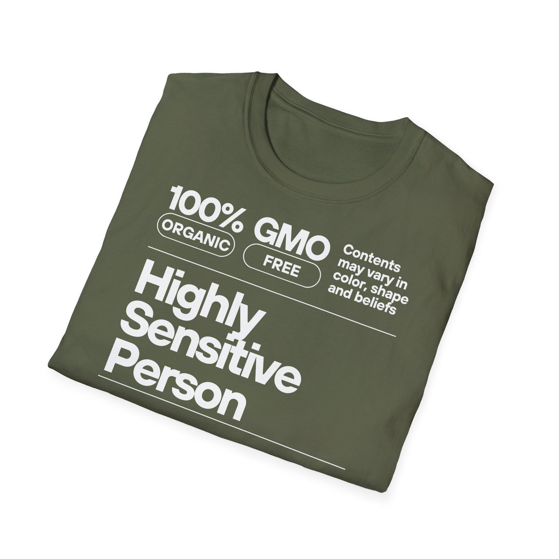 Highly Sensitive Person T-Shirt Unisex Tee | Sensitive personality unisex shirt | Emotional awareness t-shirt | Minimal statement tee