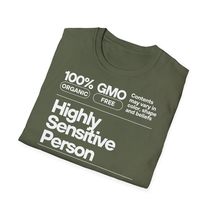 Highly Sensitive Person T-Shirt Unisex Tee | Sensitive personality unisex shirt | Emotional awareness t-shirt | Minimal statement tee