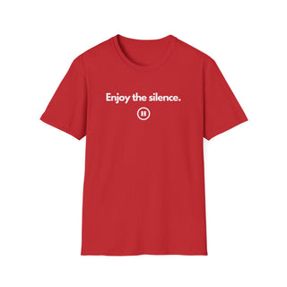 T-shirt Unisex ENJOY THE SILENCE Moda Casual | Maglietta unisex enjoy the silence minimal | T-shirt lifestyle messaggio silenzio | Maglietta unisex design rilassato